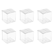 300PZ Scatole di Plastica Trasparenti per Regali Scatola di Imballaggio Nel PVC Confezione Regalo Scatola di Caramelle Trasparenti Scatole Regalo di