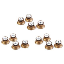 12 Pièces Séries Boutons de Contrôle de Vitesse 6 Tons 6 Volumes pour  Lp Sg Guitare Boutons Dorés les Accessoires de Guitare
