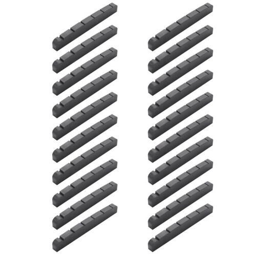 20X PT500000 XL Black Self-Lubricating Slotted Nut