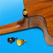 120Pcs Guitar Strap Locks Metal Strap Button Metal End Pins Flat for Acoustic Classical Electric Guitar Bass