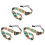 3X Justerbar Mjuk Polyester Gitarr Ukulele Gitarr Akustisk Bas Axelrem BäLtesband Krokband 1