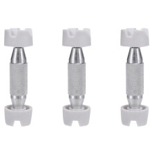3X Guitar Repair Brace Tools Guitar Sound Repair Stand Holder for Acoustic Guitar Luthier Supplies Silver + White