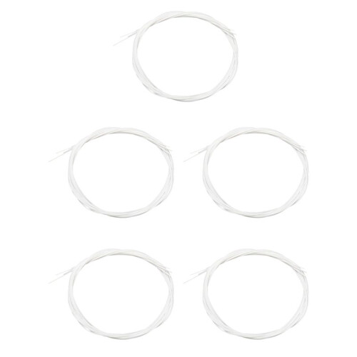 20pcs White Durable Nylon Ukulele Strings Replacement Part for 21 Inch 23 Inch 26 Inch Stringed Instrument