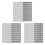 600 Pezzi Basso e Chitarra Pickguard Viti di Montaggio Scratch Plate, Silver And Black 1