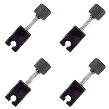 4 Pcs Black Bass Bridge Saddle for Headless Bass Bridge Guitar Accessories Replacement Parts