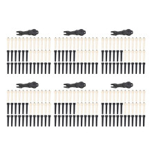 216 Pieces Acoustic Guitar Bridge Pins Pegs in White and Black with 6 Piece Bridge Pin Puller Remover in Guitar