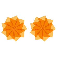 18Pcs Gel Light Filter Color Correction Colored Overlays Film Lighting Gel Filter for Film,Video,Photo,Stage (Orange)