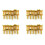 24 Roller Bridge Dragsträngskod Elgitarrsadel för Stratocaster Telecaster Elgitarrtillbehör Guld 1