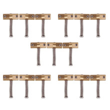 Gitarren Kompensierte Bridge Messing SäTtel Set 10,8 mm Bridge Sattel für TL Style 6 Saiten Elektor Gitarren Teil (15 StüCke)