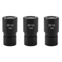 3X Soczewki Okularu Mikroskopu, Okular Dm-R001 Wf10X 16mm do Montażu Okularu Mikroskopu Biologicznego 23,2mm Ze Skalą 0,1mm
