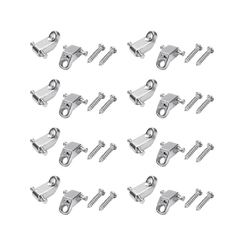 16 Pcs Electric Guitar Roller String Tree String Retainer - Silver 4711115067388