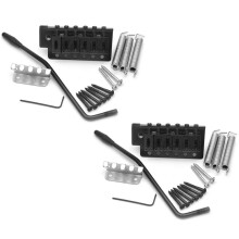 2Satz 52,5 mm Gitarre für STRATOCASTER Tremolo BrüCke Satz für Strat Squier Elektrisch Gitarre Ersatz,Schwarz
