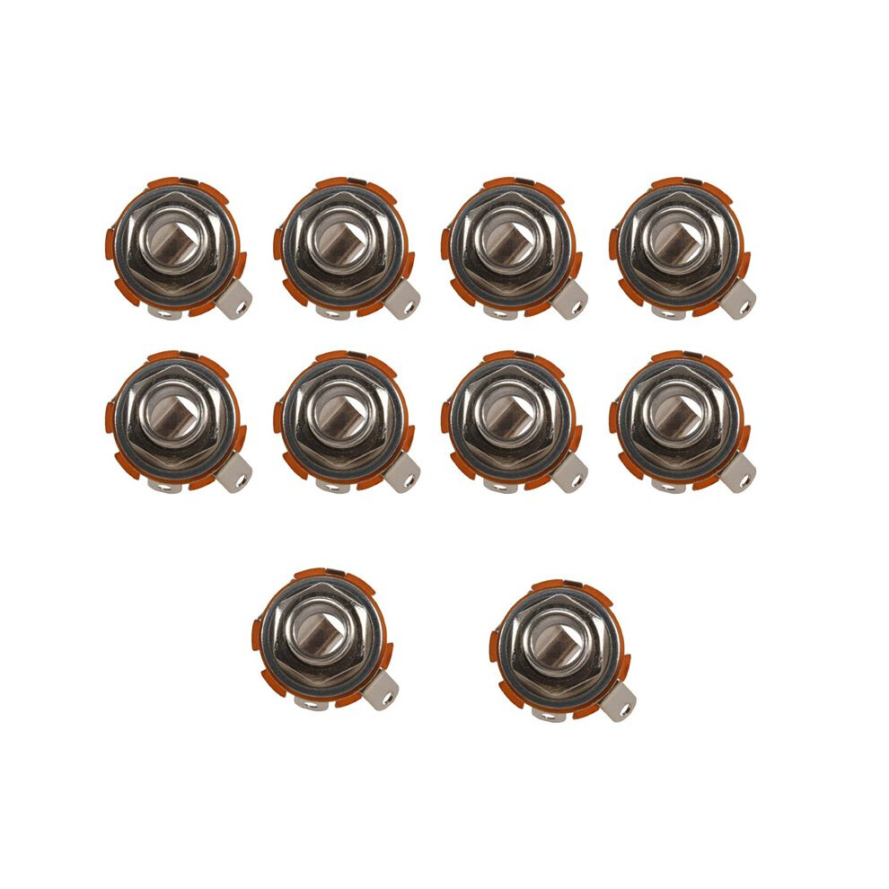 10X Guitar Parts & Accessories Switchcraft 1/4 6.35Mm 2-Conductor Mono Chassis Guitar Jack Input Output 4711139603951