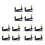 12 Piece 3/ 4-4/ 4 Violin Fine Tuner String Plate 1