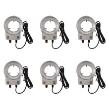 6X 48 LED Microscopio Industriale Telecamera Sorgente Luminosa Lampada Illuminatore Lampada Interfaccia USB A Luminosità Regolabile