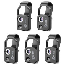 5X Accesorio de Microscopio para TeléFono Celular 200X con Microscopio de Ventana, Microscopio Digital PortáTil con Luz LED / Clip Universal
