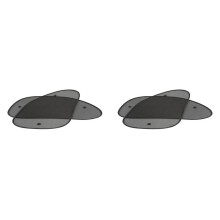 4 Pcs Fenetre de Voiture Pare-Soleil Ecran Pare-Soleil Protection UV EnfantsBouclier Lateral Arriere Noir