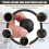 2 Pcs 25mm Dia Plastic Round Tube Inserts End Blanking Caps Black 4