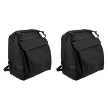 2X Black Oxford Cloth Accordion Case Storage Bag for 48 Bass Accordion