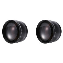 2Stück 58 mm 2,0-Fach Professionelles Tele Objektiv für  5D/6D/60D/350D/400D/450D/500D/1000D/550D/600D 18-55 mm Objektiv