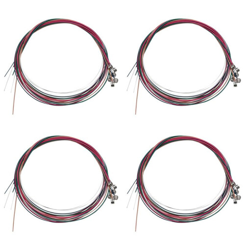24x Rainbow Colorful Color String för Akustisk Gitarr