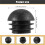 2 Pcs 25mm Dia Plastic Round Tube Inserts End Blanking Caps Black 7