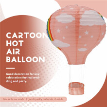 12inch Hot Air Balloon Paper Lantern Lampshade Ceiling Light Wedding Party Decor, Rainbow