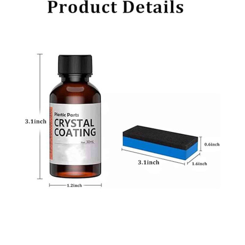 30ml Plastic Refurbishing Agent Set，Restorative Solution for Plastic Surface Scratch and Yellowing Removal 1