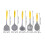 1Set Assorted Color Silicone Kitchen Utensils Set Nonstick Cooking Tools with Hanging Hook 2