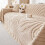 Polyester Sofa Blanket Full Cover 70.8" x 35.4" Beige 5