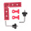Widened And Thickened Design Magnetic ABS Material90Degree Angle Ruler Woodworking Tool Right Angle Locator Multi Angle Scale Versatile Easy To Use 2