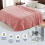 Milchfarbene Samt-Fleece-Decke, 229 x 229 cm 6