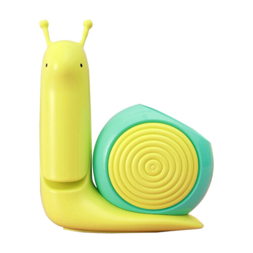Luminária de mesa USB de 6,7 polegadas | Em formato de caracol e dobrável, ideal para dormitórios/quartos, decoração charmosa para cabeceira 1
