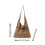 Γυναικεία Τσάντα Χιαστί Faux Suede Μεγάλη Τσάντα Hobo Light 3