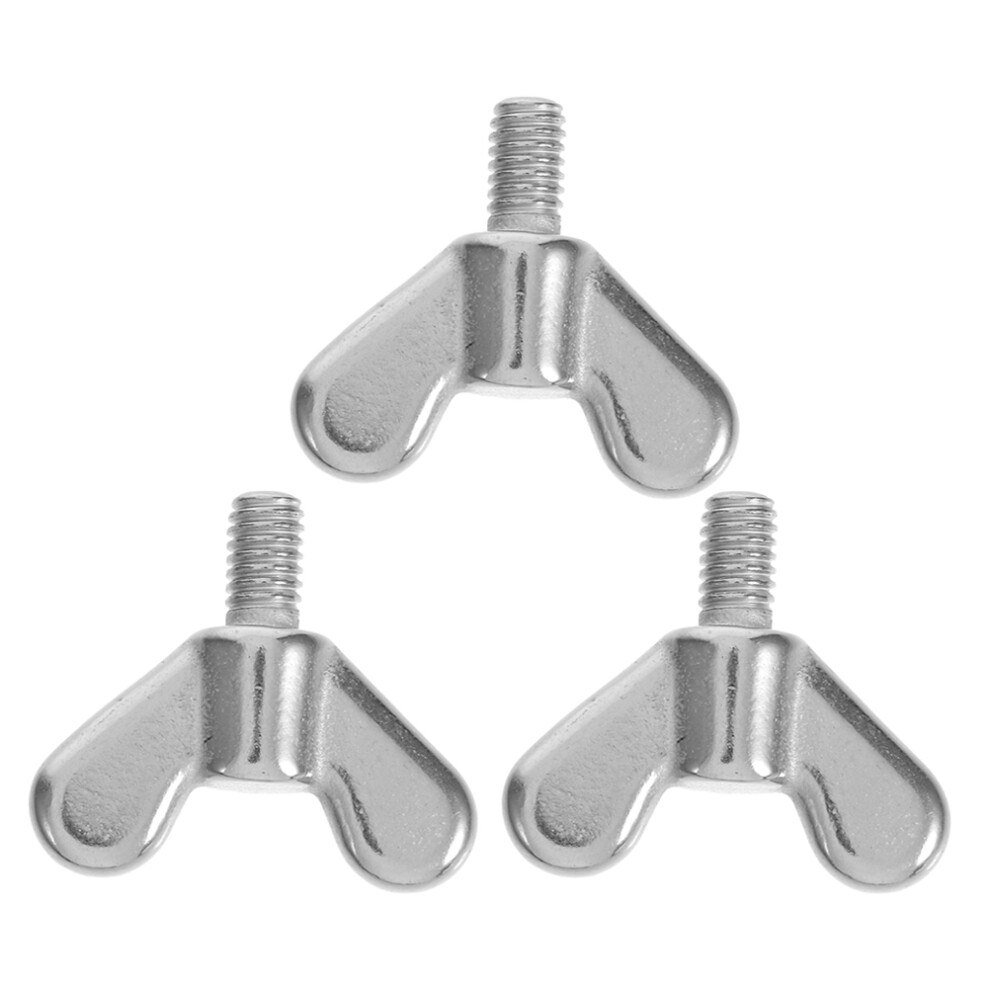 3 Pcs Stainless Steel Butterfly Bolts Electronic Equipment Screws 3711599272316