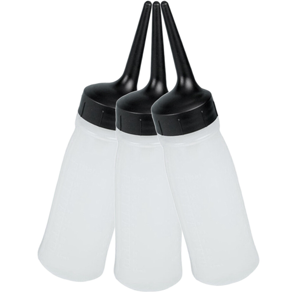 Aboofan 3Pack Squeeze Bottle Hair For Salon Use With Transparent Design