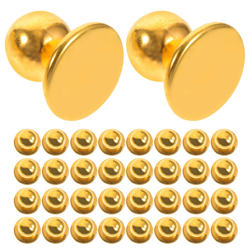 Sewing Buttons For Uniforms Plastic Golden 50pcs