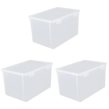 3Pcs Fridge Sealing Box Clear Food Holder Kitchen Storage Container