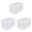3Pcs Fridge Sealing Box Clear Food Holder Kitchen Storage Container 1