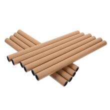 10pcs Poster Tube Khaki Paper Transport For Shipping Artwork