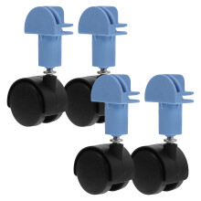 Worgeous 4 Pcs Cat Cage Caster Accessories 10.50x5.00x3.00cm Sky-Blue