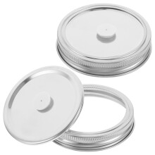 2 Pcs Canning Lids And Rings Regular Mouth Chamber Vacuum Sealer
