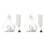 40Pcs Portable Disposable Sushi Storage Bags Creative Triangle Takeout 1