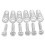 18 Pcs Electric Guitar Tremolo Bridge String Saddles Mount Adjust Conical Spring and Screws Silver 2