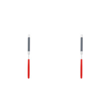 2Pcs Lightweight Manual Plastic Sandpaper Clips Red for Polishing Use