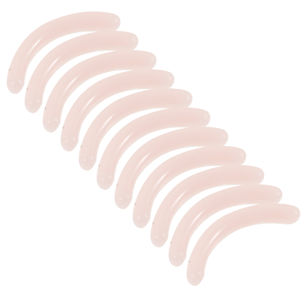 Artibetter Pink 16Pcs Eyelash Curler Rubber Pads Makeup Accessory