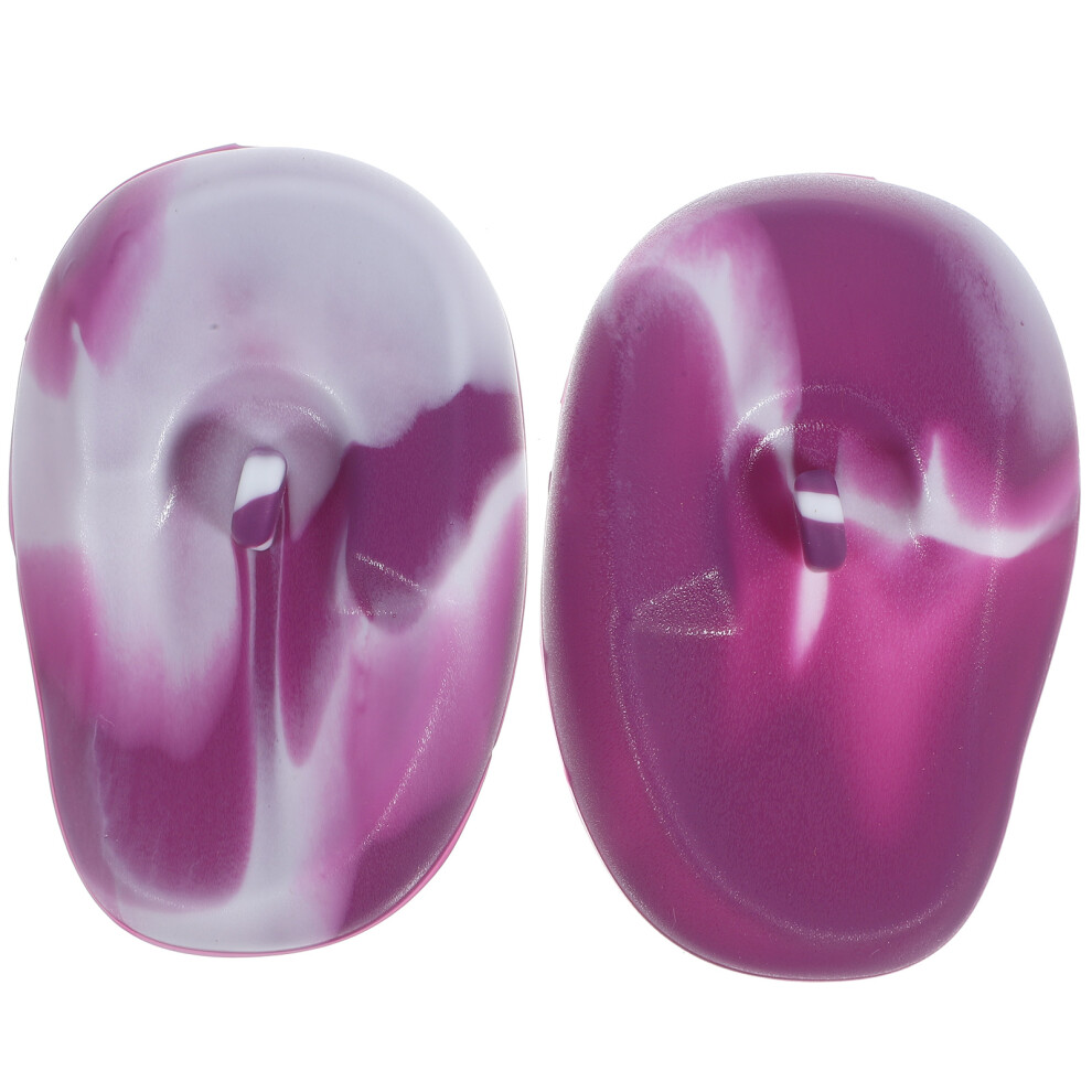 Solustre Purple Dyeing Hair Cover Silicone Dark White 1 Pair