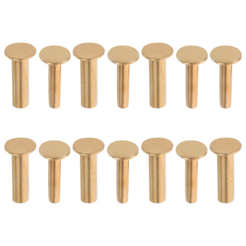 Replacement Rivets Locking Design Copper 7 Pairs