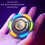 Fingertip Gyroscope Round Metal Toy Grey 6