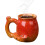 Kaffeetasse in Form einer Kaffeekanne, glasierte Keramik, 1 Stück 2